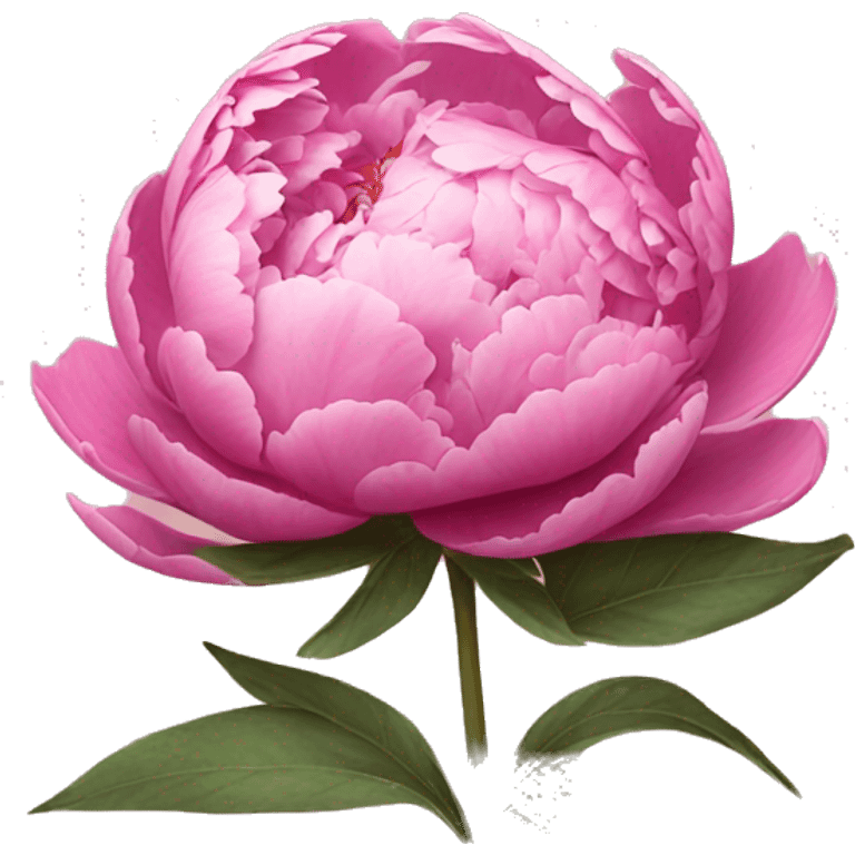 Pink peonies emoji