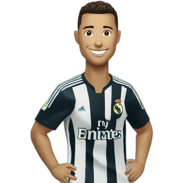 Ronaldo fait sa célébration emoji