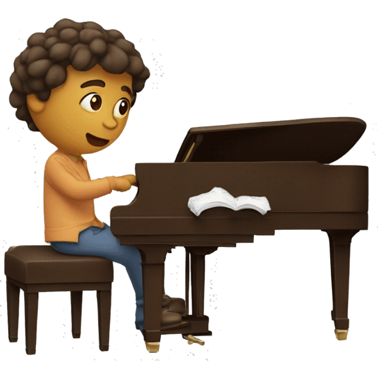 francis ramaroson jouant au piano emoji