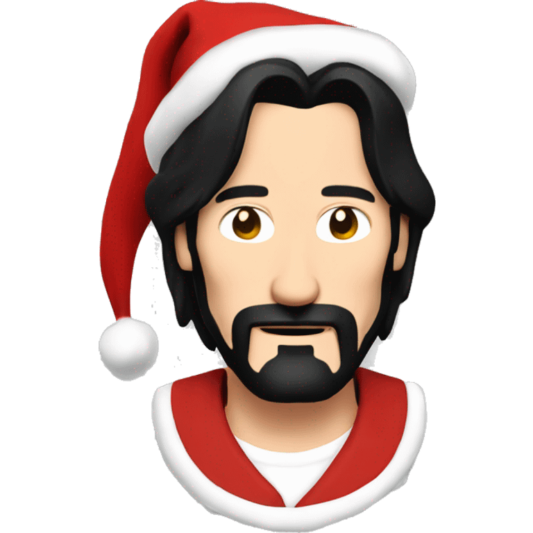 keanu reeves as santa claus emoji