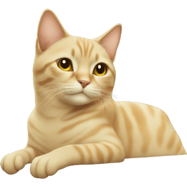 blonde cat at a park emoji