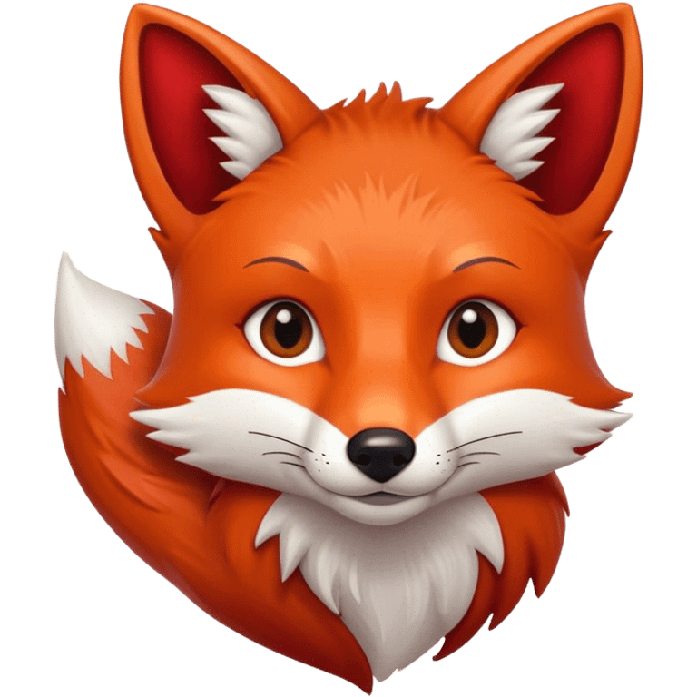 A hot fox emoji