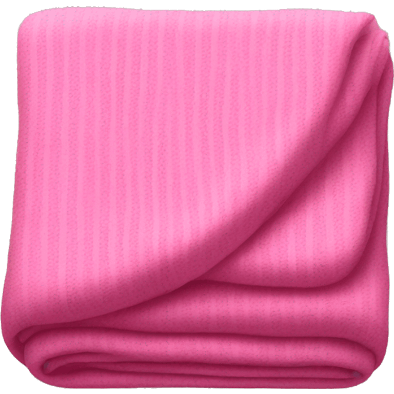 Pink folded blanket  emoji