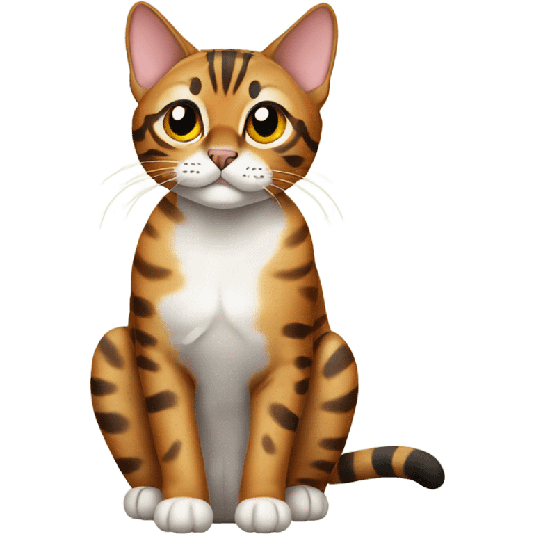 bengal cat sitting  emoji