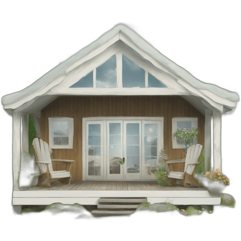 scandinavian summer house emoji