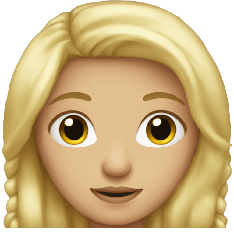 blonde girl emoji