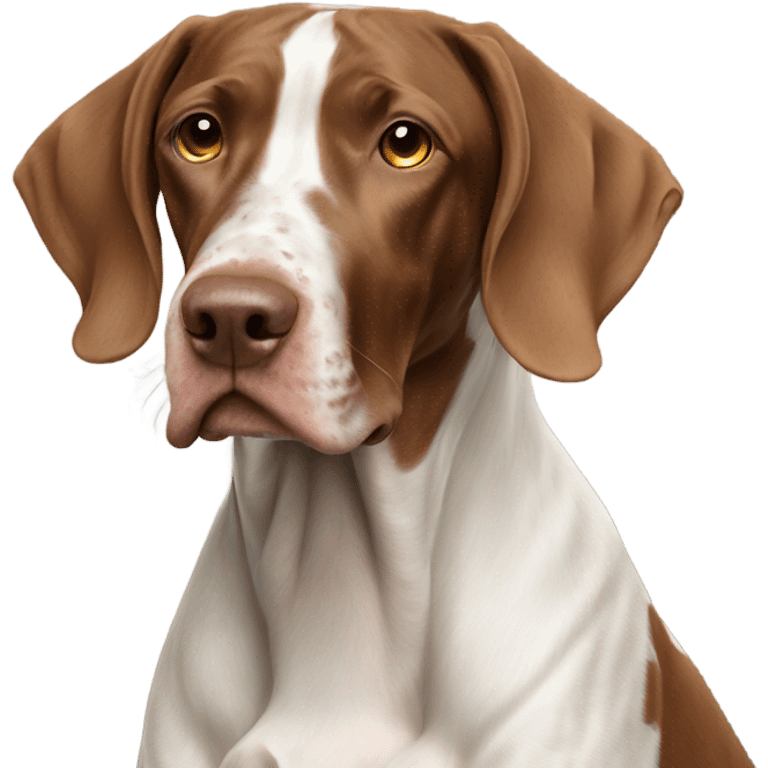 Light brown french pointer emoji