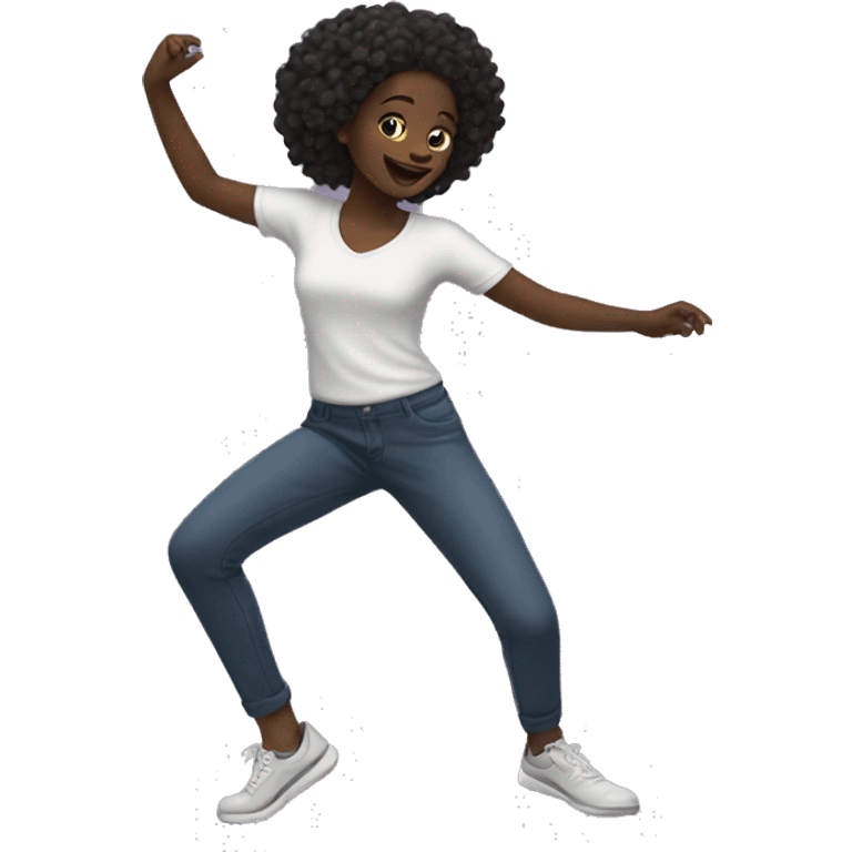 Black girl dancing  emoji