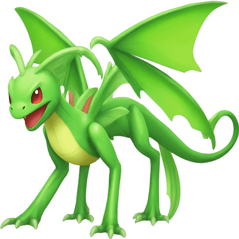 Full body shiny Flygon-Scyther-grovyle emoji