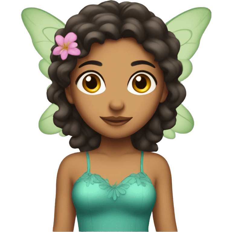 Latina girl fairy emoji