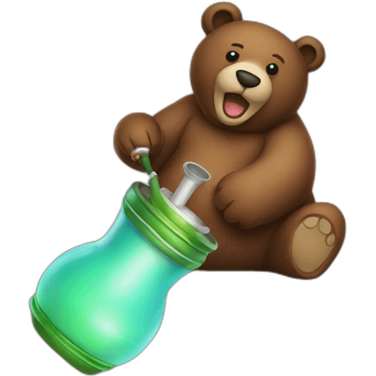 hookah-in-the-shape-of-a-bear emoji