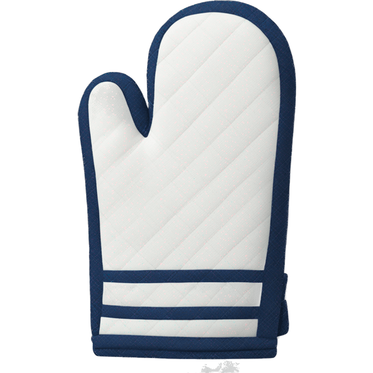 Realistic navy blue oven mitt emoji