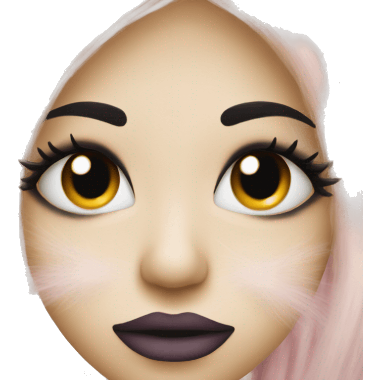 Face with lashes and kiss emoji