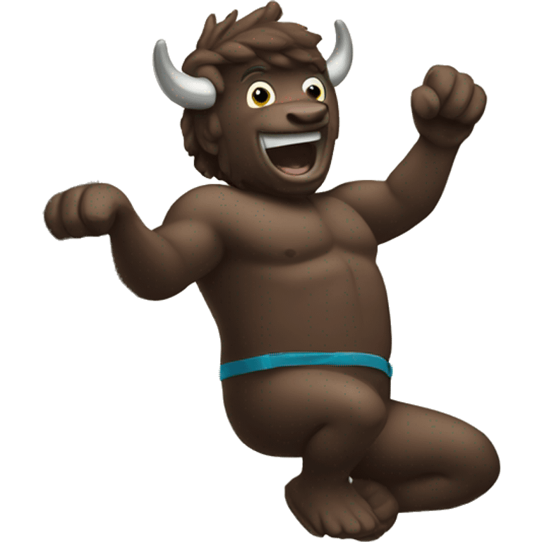 Cliff diving Buffalo emoji