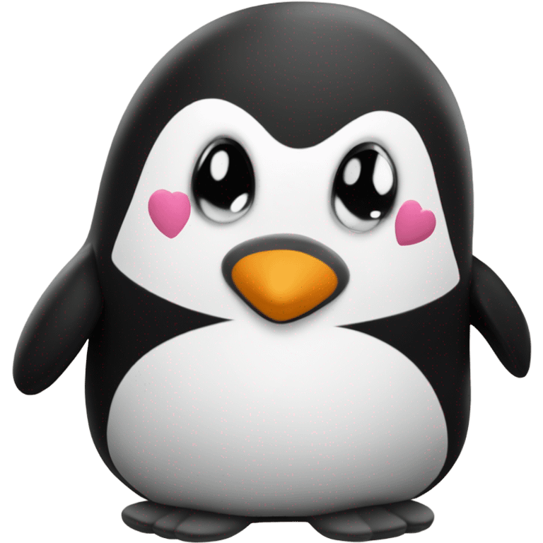 Penguin plush toy valentines day emoji