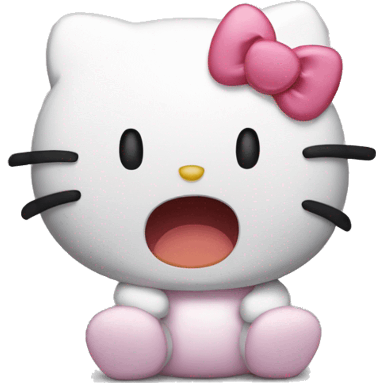 Hello kitty crying emoji