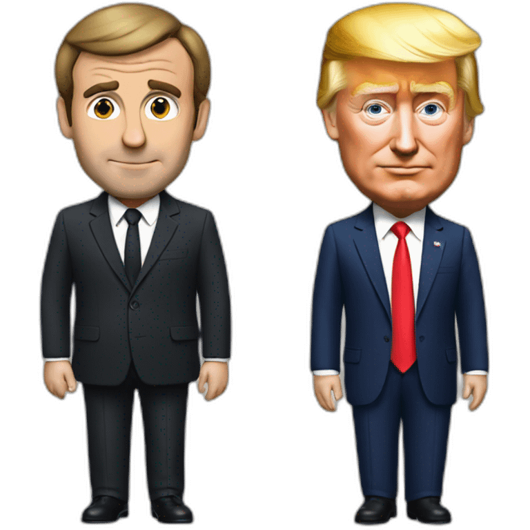 Macron and trump emoji