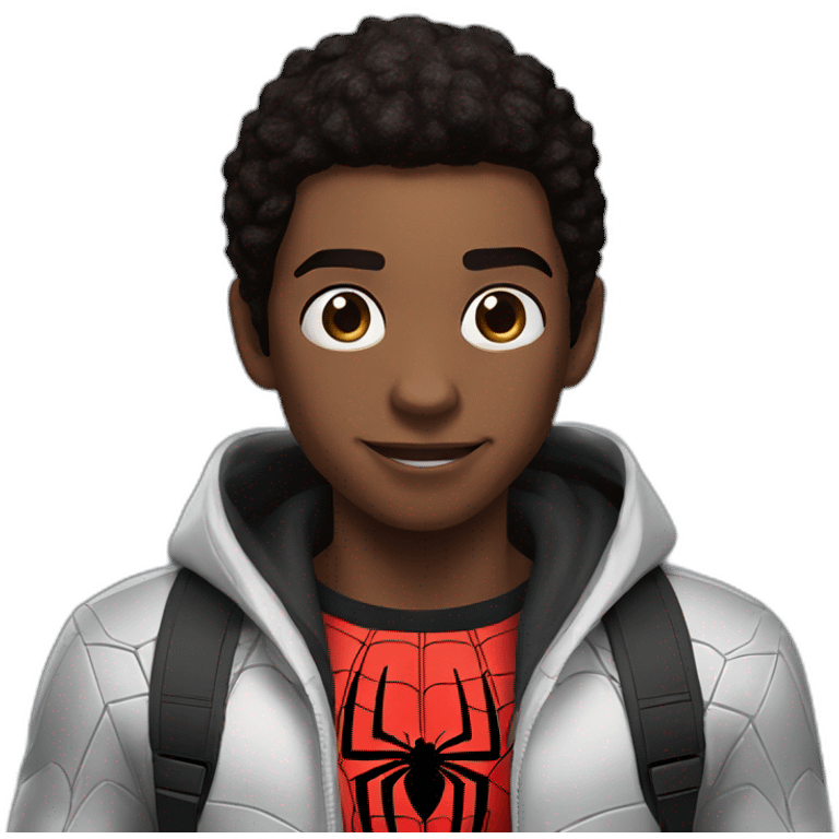 Miles morales and spider man emoji