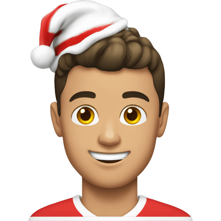 cristiano ronaldo with santa hat emoji