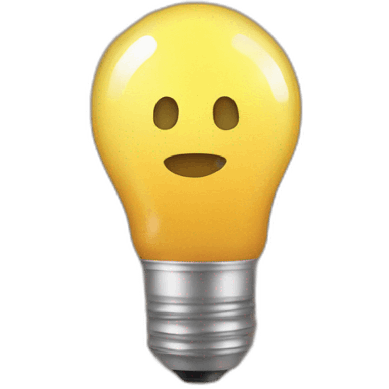 Bulb in plaid emoji