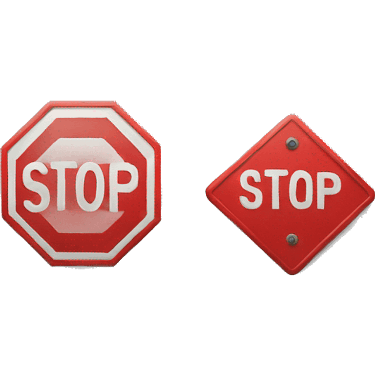 a stop sign that has end on it emoji