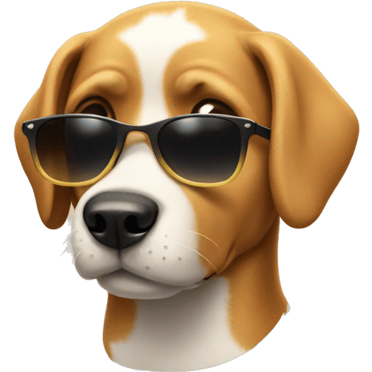 dog with sunglasses emoji