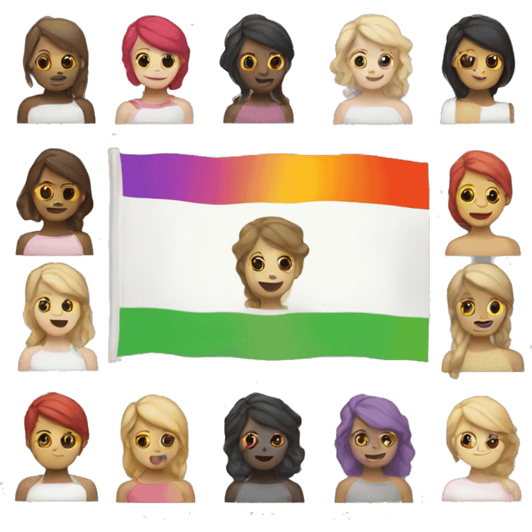 The lesbian flag (in the right colors please) emoji