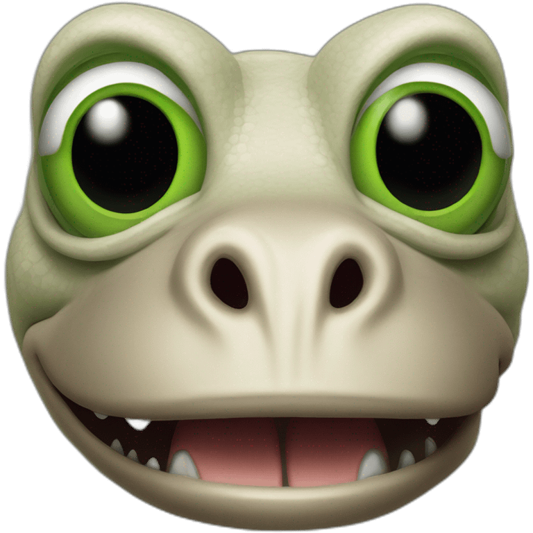 kermit the frog tyrannosaurus rex hybrid emoji