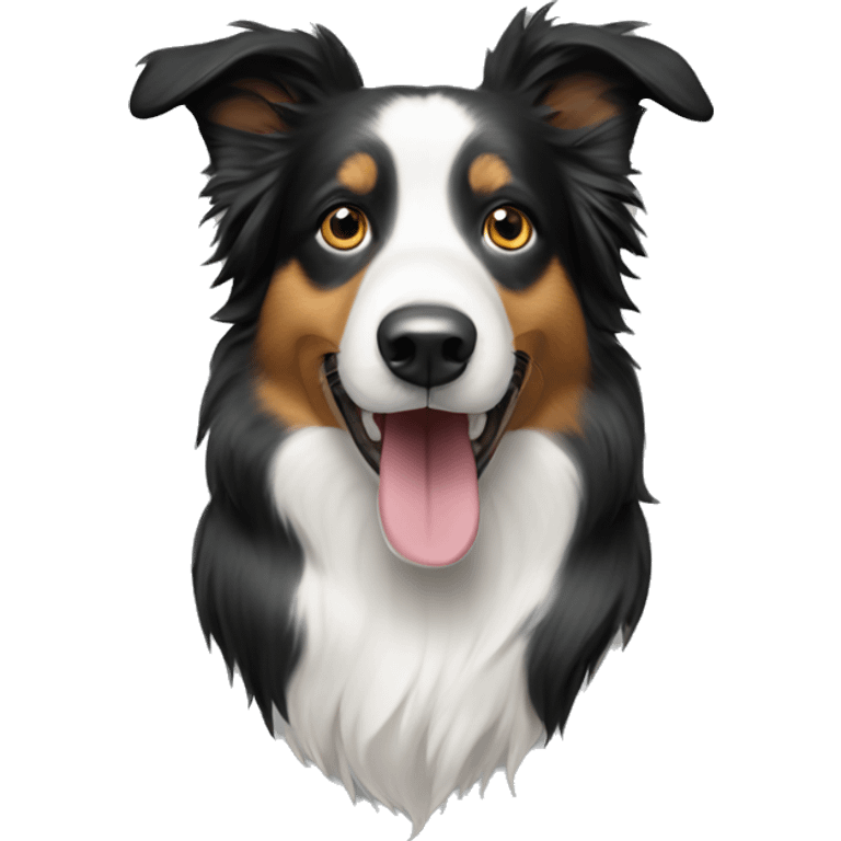 Boarder collie dog emoji