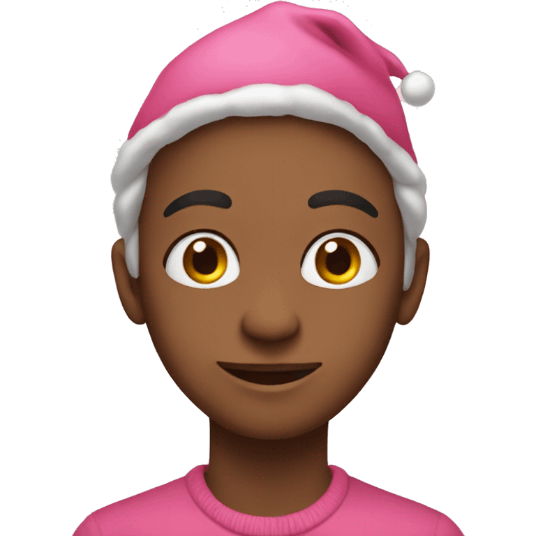 christmas pink emoji