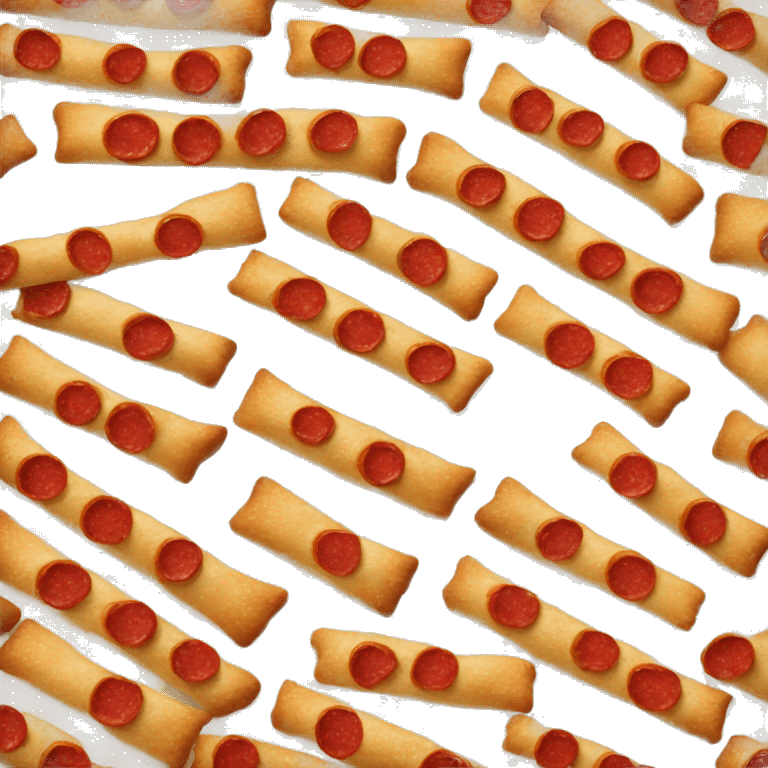 Breadsticks with pepperoni emoji