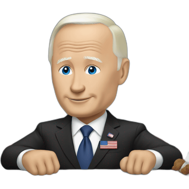 Putin with biden emoji