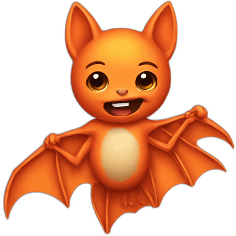 orange bat emoji