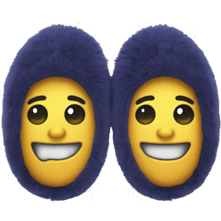 Create a wacky, cool 12 inch pair of slippers for a secret Santa gift emoji