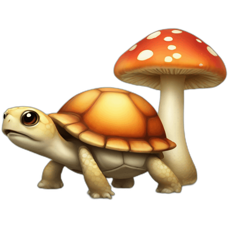 Mushroom turtle emoji