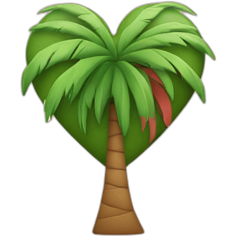 heart icon in the palm trees emoji