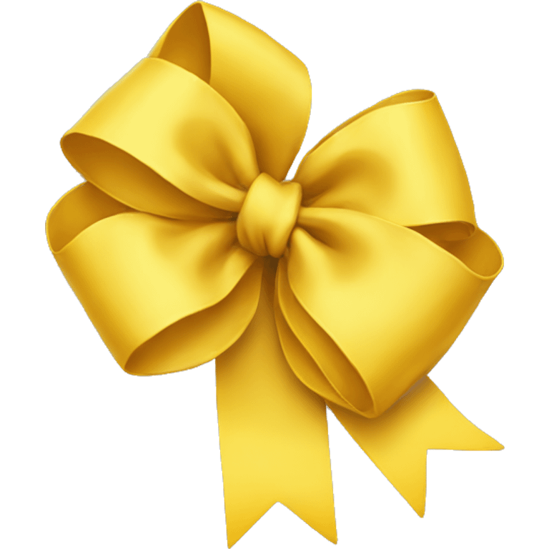 Yellow bow  emoji