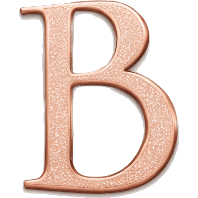 P.S. letters rose gold colour  emoji