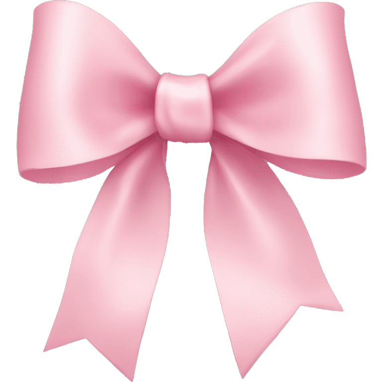 light pink ribbon bow emoji