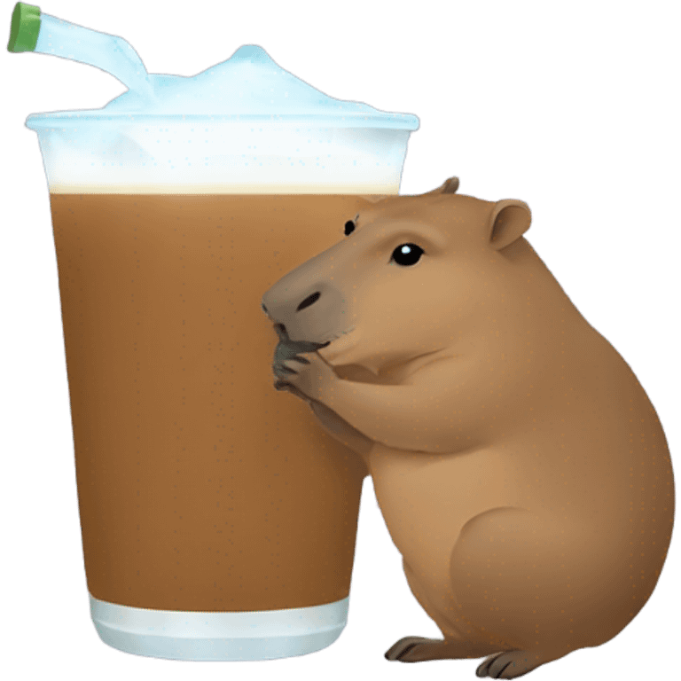 capibara tomando mat mate emoji