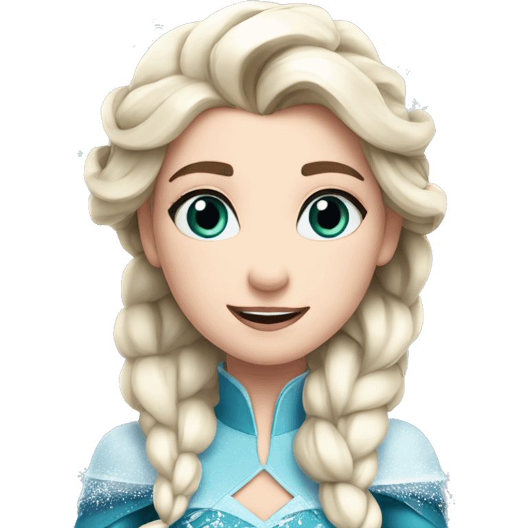 Elsa with Christmas emoji