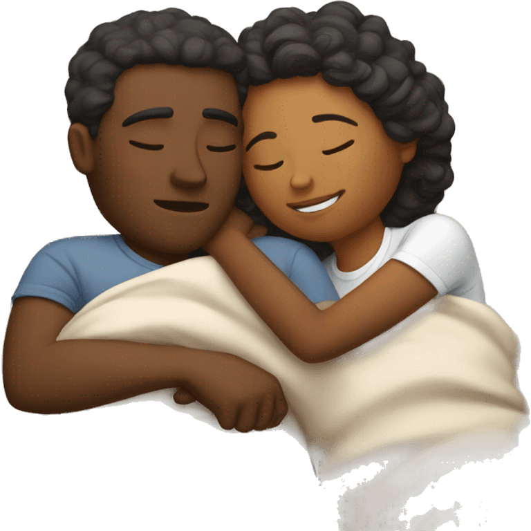 couple sleeping together  emoji