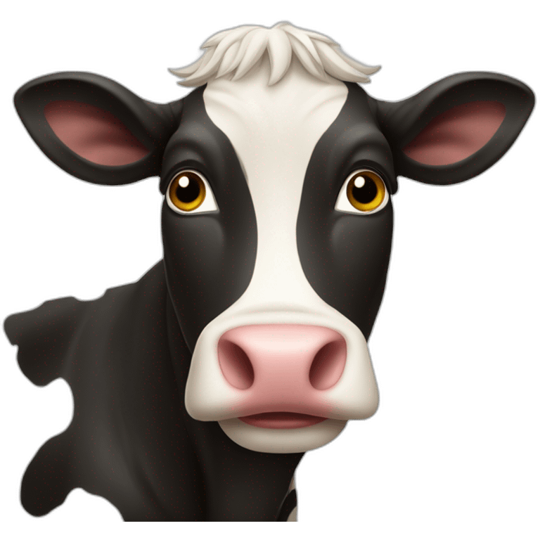 Vache sur une voitue emoji