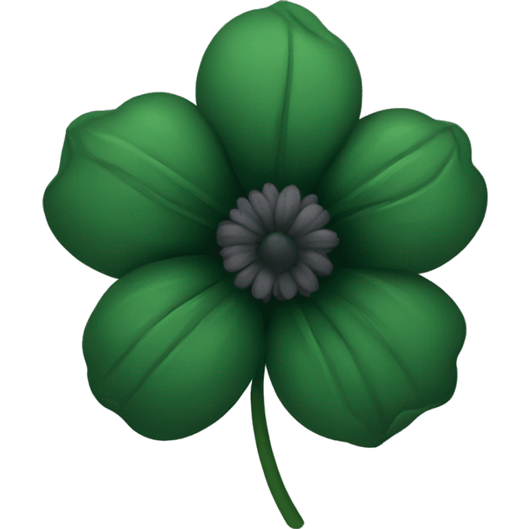 Dark green flower emoji