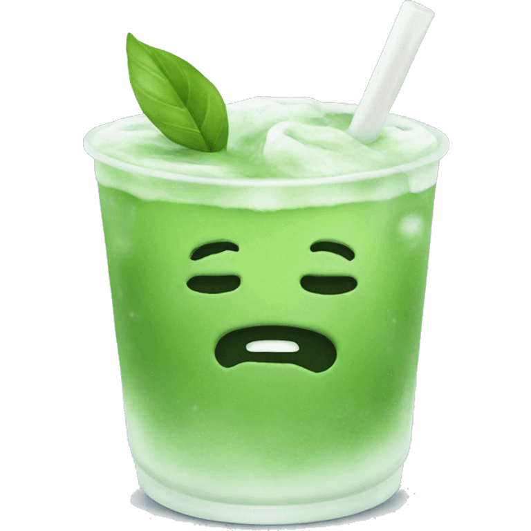 Iced matcha  emoji