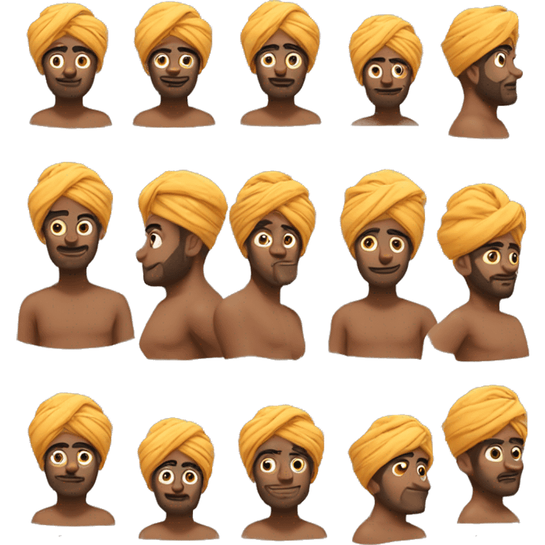 turban guy have body emoji