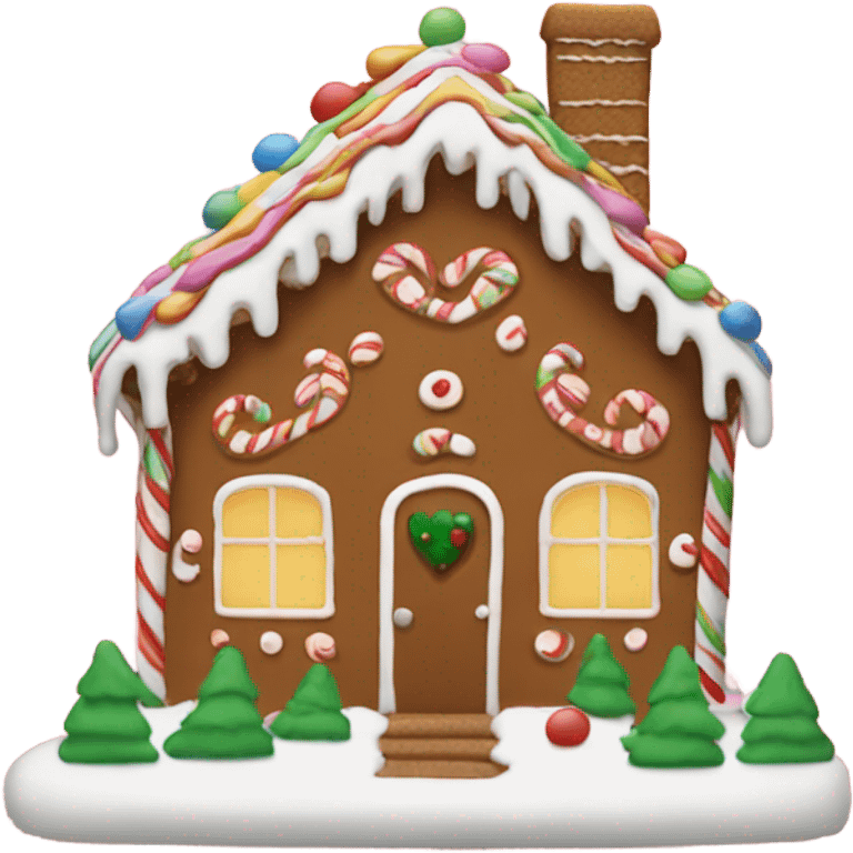 Lesbian gingerbread house emoji