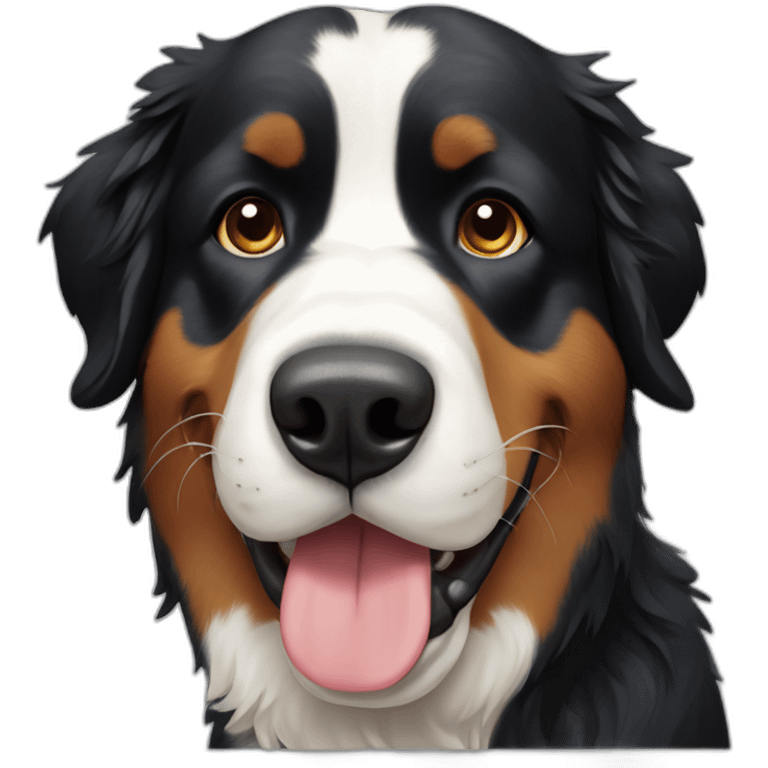 blinking-bernese-mountain-dog emoji