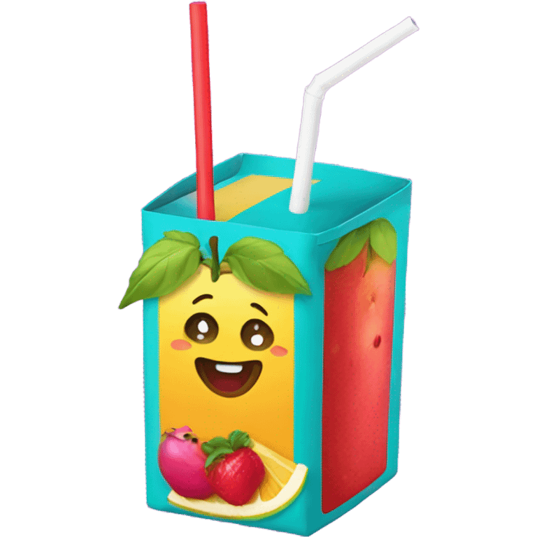 Juice box emoji