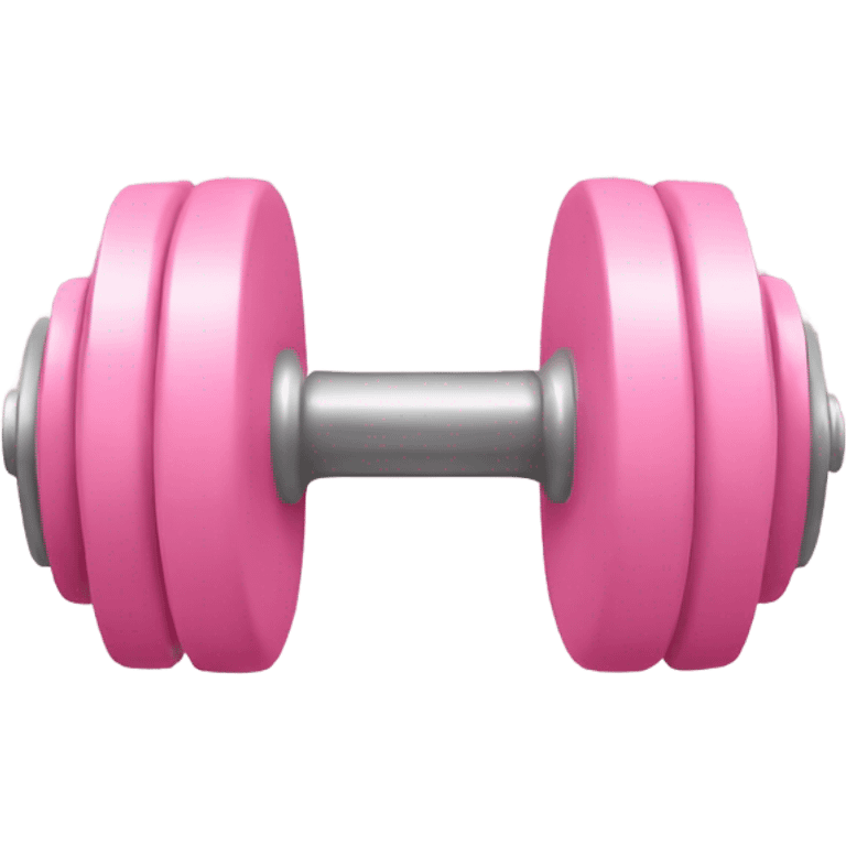 Light Pink dumbell  emoji